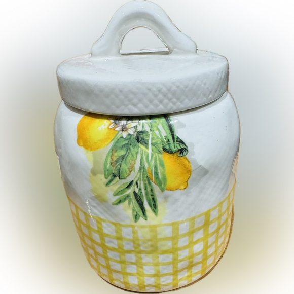Beautiful Vintage Lemon 🍋 Food Safe Canister - Picture 5 of 5